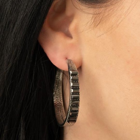 More To Love Hematite Earrings